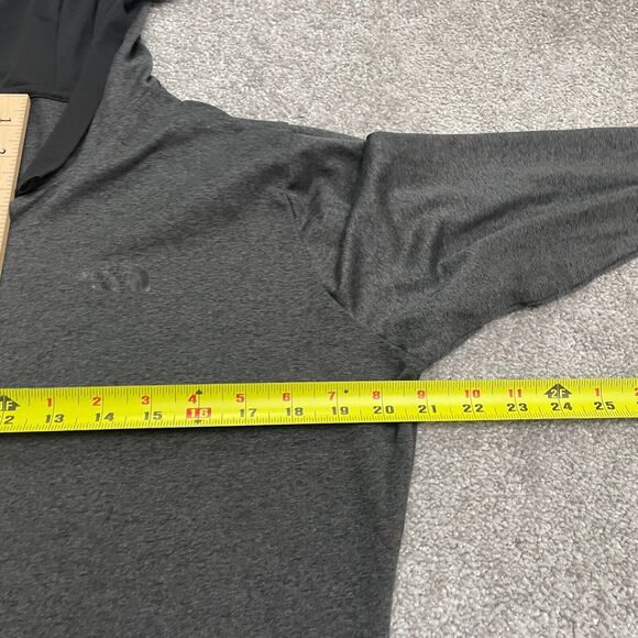The North Face FlashDry Pullover Hoodie Sweatshirt Womens Large Dark Gray Active - Picture 8 of 10